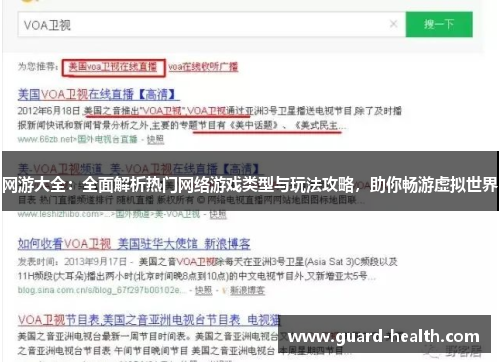 网游大全：全面解析热门网络游戏类型与玩法攻略，助你畅游虚拟世界